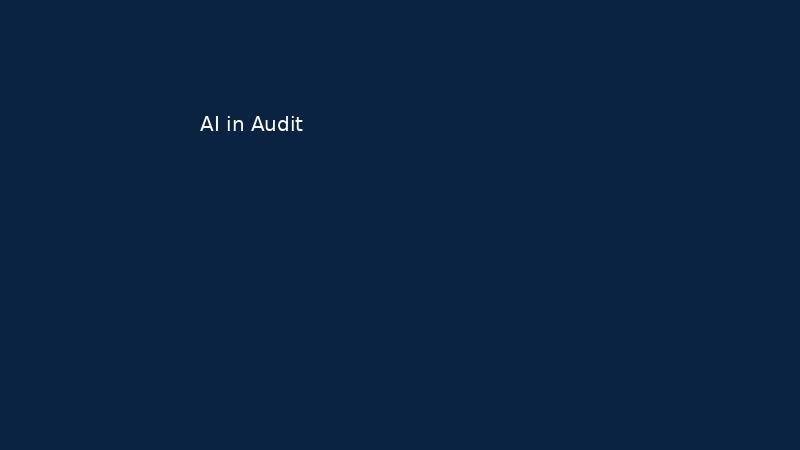 AI in Audit